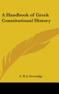 A Handbook of Greek Constitutional History