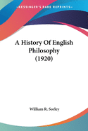 A History Of English Philosophy (1920)