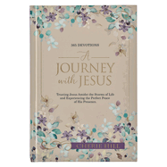 A Journey with Jesus 365 Devotions for Women, Purple Floral Hardcover