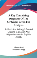 A Key Containing Diagrams Of The Sentences Given For Analysis: In Reed And Kellogg's Graded Lessons In English, And Higher Lessons In English (1889)