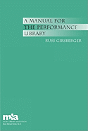 A Manual for the Performance Library