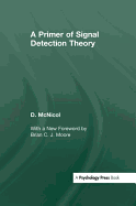 A Primer of Signal Detection Theory