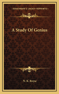 A Study of Genius,