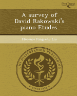 A Survey of David Rakowski's Piano Etudes
