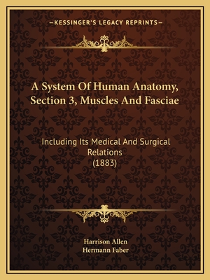 A System of Human Anatomy, Section 3, Muscles and Fasciae: Including Its Medical and Surgical Relations (1883) - Allen, Harrison, and Faber, Hermann (Illustrator)