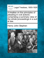 A Treatise on the Principles of Pleading in Civil Actions: Comprising a Summary View of the Whole Proceedings in a Suit at Law.