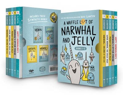 A Waffle Lot of Narwhal and Jelly (Hardcover Books 1-5) - Clanton, Ben