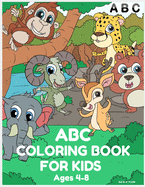 ABC COLORING BOOKS For Kids Ages 4-8: Alphabet Coloring Book Activity For Kids