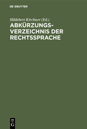 Abkrzungsverzeichnis der Rechtssprache