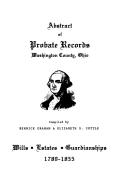 Abstract of Probate Records, Washington County, Ohio