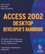 Access 2002 Desktop Developer's Handbook