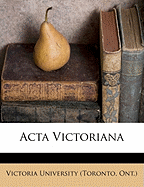 ACTA Victorian, Volume V.38 N.05