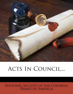Acts in Council...