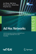 Ad Hoc Networks: 10th Eai International Conference, Adhocnets 2018, Cairns, Australia, September 20-23, 2018, Proceedings
