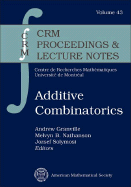 Additive Combinatorics - Granville, Andrew