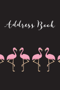 Address Book: Flamingos, 6x9, 130 Pages