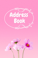 Address Book: : Pink Flower Notebook Perfect for Keeping Track of Addresses, Email, Mobile, Work & Home Phone Numbers
