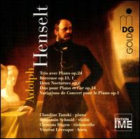 Adolph Henselt: Trio avec Piano Op. 24; Berceuse Op. 13/1; Deux Nocturnes Op. 6; Duo pour Piano et Cor Op. 14; Variat - Benjamin Schmid (violin); Claudius Tanski (piano); Clemens Hagen (cello); Vincent Levesque (horn)