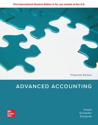 Advanced Accounting ISE - Hoyle, Joe Ben, and Schaefer, Thomas, and Doupnik, Timothy