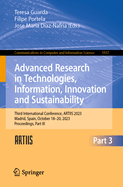Advanced Research in Technologies, Information, Innovation and Sustainability: Third International Conference, ARTIIS 2023, Madrid, Spain, October 18-20, 2023, Proceedings, Part III