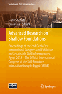 Advanced Research on Shallow Foundations: Proceedings of the 2nd Geomeast International Congress and Exhibition on Sustainable Civil Infrastructures, Egypt 2018 - The Official International Congress of the Soil-Structure Interaction Group in Egypt (Ssige)
