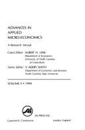 Advances in Applied Micro-Economics Vol. 5: Recent Developments in Modeling of Tech Change
