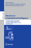Advances in Computational Intelligence: 17th Mexican International Conference on Artificial Intelligence, Micai 2018, Guadalajara, Mexico, October 22-27, 2018, Proceedings, Part II