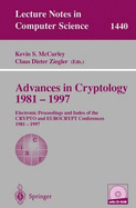 Advances in Cryptology 1981 - 1997: Electronic Proceedings and Index of the Crypto and Eurocrypt Conference, 1981 - 1997