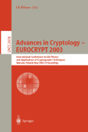 Advances in Cryptology - Eurocrypt 2003: International Conference on the Theory and Applications of Cryptographic Techniques, Warsaw, Poland, May 4-8, 2003, Proceedings