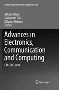 Advances in Electronics, Communication and Computing: Etaeere-2016