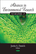 Advances in Environmental Research Volume 7.