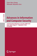 Advances in Information and Computer Security: 17th International Workshop on Security, IWSEC 2022, Tokyo, Japan, August 31 - September 2, 2022, Proceedings