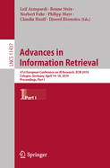 Advances in Information Retrieval: 41st European Conference on IR Research, Ecir 2019, Cologne, Germany, April 14-18, 2019, Proceedings, Part I