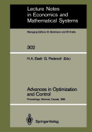 Advances in Optimization and Control: Proceedings of the Conference "Optimization Days 86" Held at Montreal, Canada, April 30 - May 2, 1986