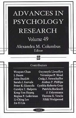 Advances in Psychology Research: Volume 49 - Columbus, Alexandra M (Editor)