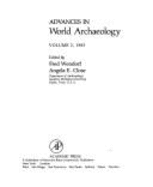 Advances in World Archaeology - Wendorf, Fred (Editor), and Close, Angela E (Editor)