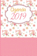 Agenda 2019: Agenda Mensual Y Semanal + Organizador I Cubierta Con Tema de Costura I Enero 2019 a Diciembre 2019 6 X 9
