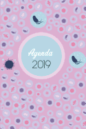 Agenda 2019: Agenda Mensual y Semanal + Organizador I Cubierta con tema de MicrobiologiaI Enero 2019 a Diciembre 2019 6 x 9in