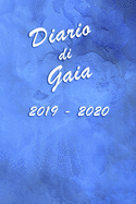 Agenda Scuola 2019 - 2020 - Gaia: Mensile - Settimanale - Giornaliera - Settembre 2019 - Agosto 2020 - Obiettivi - Rubrica - Orario Lezioni - Appunti - Priorit - Elegante effetto Acquerello con Rose Blu