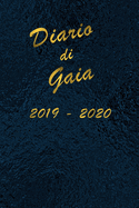 Agenda Scuola 2019 - 2020 - Gaia: Mensile - Settimanale - Giornaliera - Settembre 2019 - Agosto 2020 - Obiettivi - Rubrica - Orario Lezioni - Appunti - Priorit? - Elegante cover con effetto Oceano
