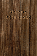 Agenda Scuola 2019 - 2020: Mensile - Settimanale - Giornaliera - Settembre 2019 - Agosto 2020 - Obiettivi - Rubrica - Orario Lezioni - Appunti - Priorit - Elegante effetto Legno scuro