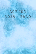 Agenda Scuola 2019 - 2020: Mensile - Settimanale - Giornaliera - Settembre 2019 - Agosto 2020 - Obiettivi - Rubrica - Orario Lezioni - Appunti - Priorit - Elegante effetto Marmo Azzurro