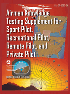 Airman Knowledge Testing Supplement for Sport Pilot, Recreational Pilot, Remote (Drone) Pilot, and Private Pilot FAA-CT-8080-2H: Flight Training Study & Test Prep Guide (Color Print)