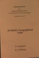 Al-Kashi's Geographical Tables: Transactions, American Philosophical Society (Vol. 77, Part 7)