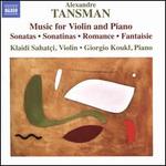 Alexandre Tansman: Music for Violin and Piano