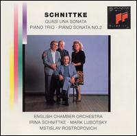 Alfred Schnittke: Quasi Una Sonata; Piano Trio; Piano Sonata No. 2 - Irina Schnittke (piano); Mark Lubotsky (violin); Mstislav Rostropovich (cello); English Chamber Orchestra;...