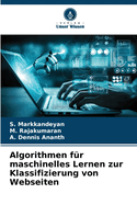 Algorithmen f?r maschinelles Lernen zur Klassifizierung von Webseiten