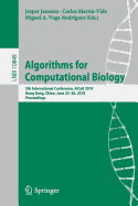 Algorithms for Computational Biology: 5th International Conference, Alcob 2018, Hong Kong, China, June 25-26, 2018, Proceedings