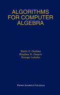 Algorithms for Computer Algebra