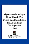 Allgemeine Grundlagen Einer Theorie Der Gestalt Von Flussigkeiten Im Zustand Des Gleichgewichts (1903)